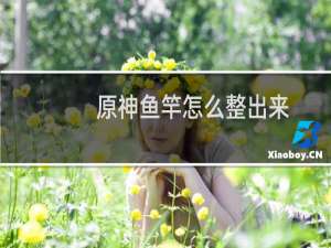 原神鱼竿怎么整出来