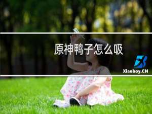 原神鸭子怎么吸