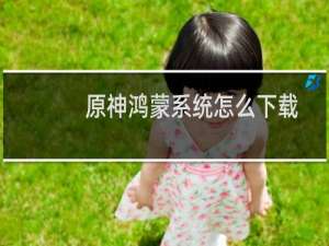 原神鸿蒙系统怎么下载