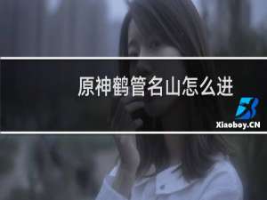 原神鹤管名山怎么进