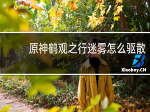 原神鹤观之行迷雾怎么驱散