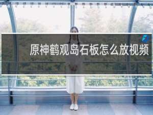 原神鹤观岛石板怎么放视频