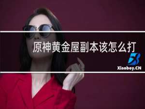 原神黄金屋副本该怎么打