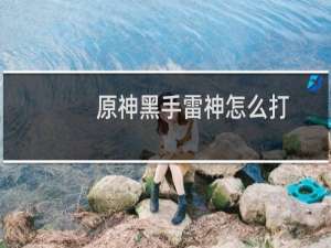 原神黑手雷神怎么打