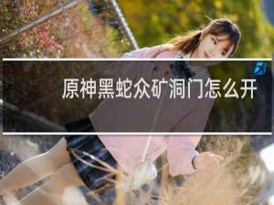 原神黑蛇众矿洞门怎么开