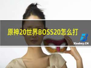 原神 世界BOSS 怎么打