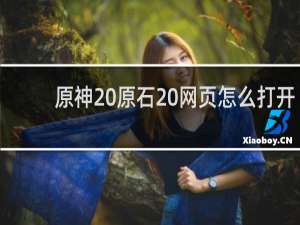 原神 原石 网页怎么打开