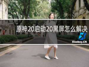 原神 启动 黑屏怎么解决