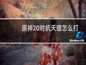 原神 对抗天理怎么打
