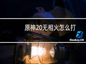 原神 无相火怎么打