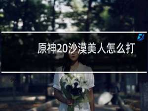 原神 沙漠美人怎么打