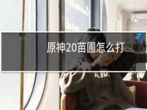 原神 苗圃怎么打