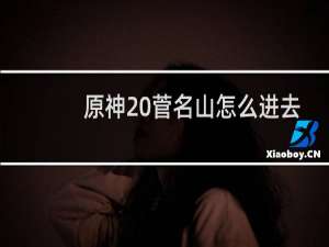 原神 菅名山怎么进去