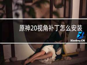 原神 视角补丁怎么安装