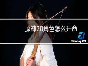 原神 角色怎么升命