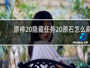 原神 隐藏任务 原石怎么刷
