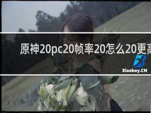 原神 pc 帧率 怎么 更高