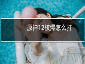 原神12核爆怎么打