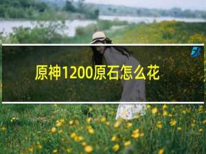 原神1200原石怎么花