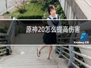 原神20怎么提高伤害