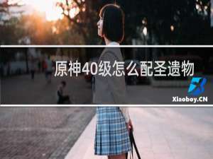 原神40级怎么配圣遗物