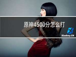 原神4500分怎么打