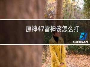 原神47雷神该怎么打