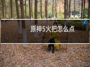 原神5火把怎么点
