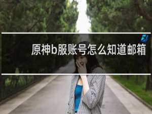 原神b服账号怎么知道邮箱