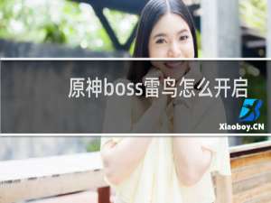 原神boss雷鸟怎么开启