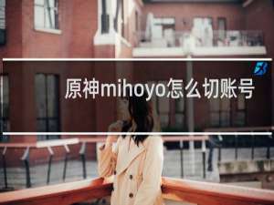 原神mihoyo怎么切账号