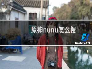 原神nunu怎么搜