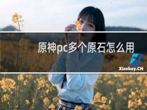原神pc多个原石怎么用