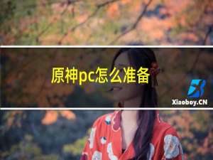 原神pc怎么准备