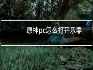 原神pc怎么打开乐器