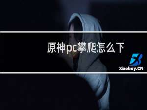 原神pc攀爬怎么下
