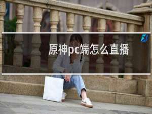 原神pc端怎么直播