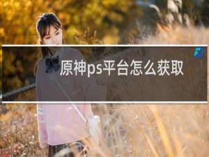 原神ps平台怎么获取