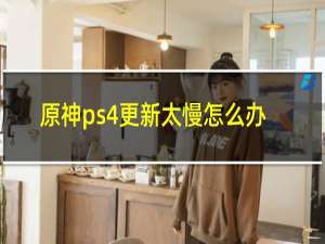 原神ps4更新太慢怎么办