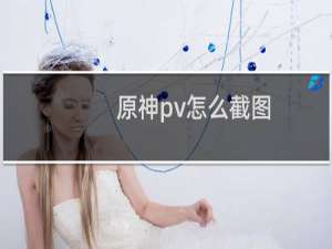 原神pv怎么截图