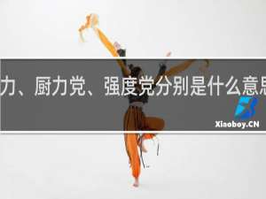 厨力、厨力党、强度党分别是什么意思什么梗
