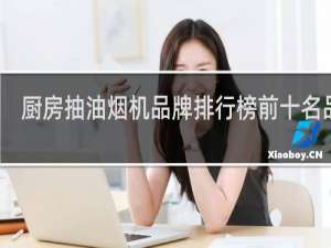 厨房抽油烟机品牌排行榜前十名品牌