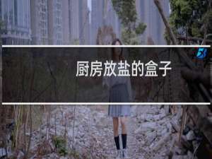 厨房放盐的盒子