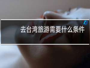 去台湾旅游需要什么条件