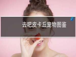 去吧皮卡丘宠物图鉴