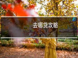 去哪贷攻略