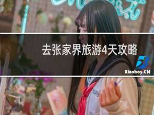 去张家界旅游4天攻略
