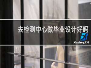 去检测中心做毕业设计好吗