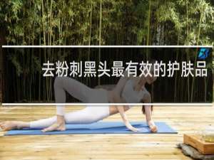 去粉刺黑头最有效的护肤品