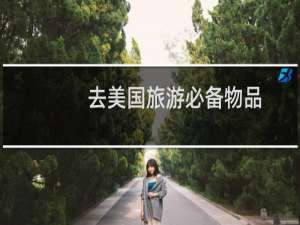 去美国旅游必备物品